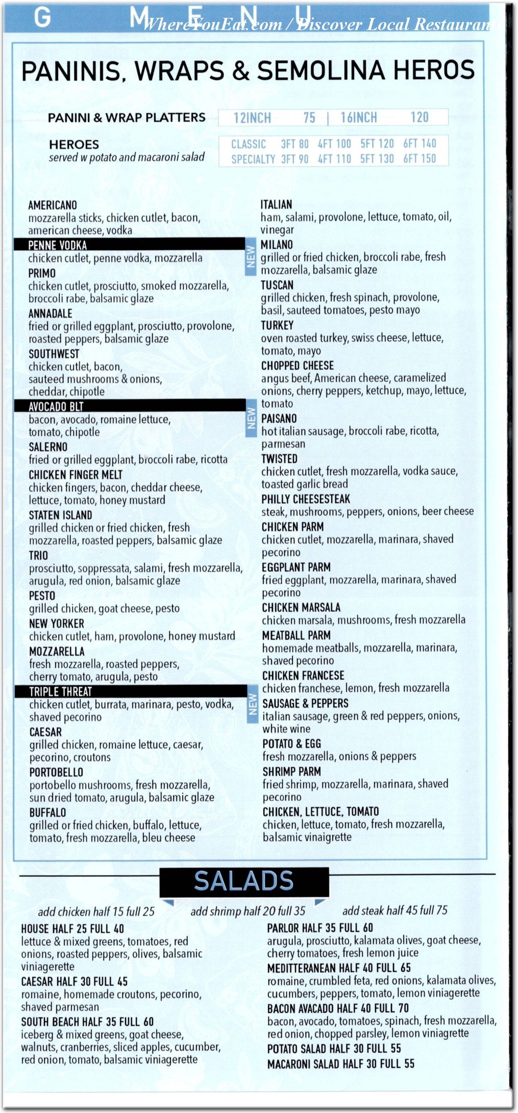 menu image
