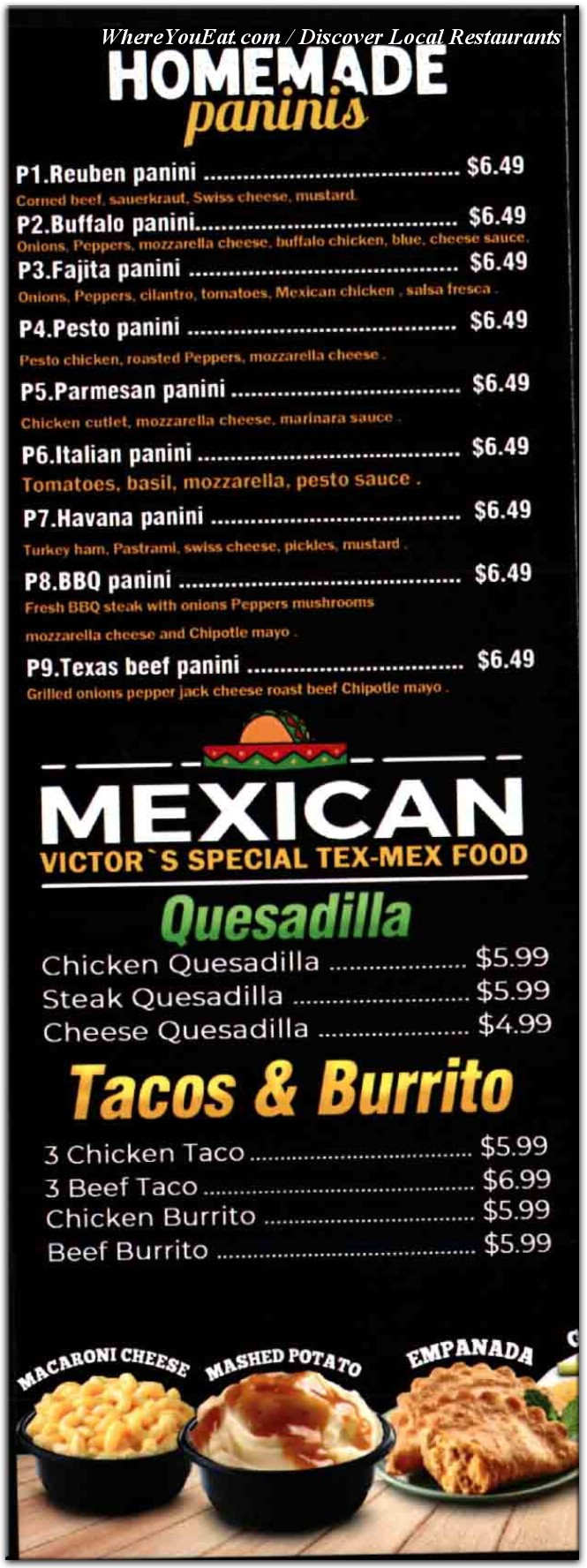 menu image