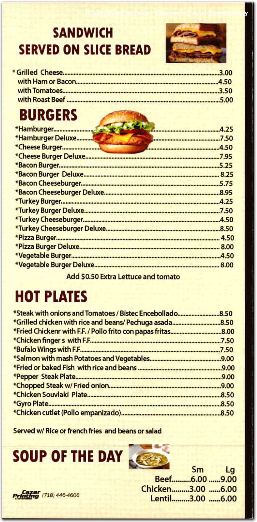 menu image