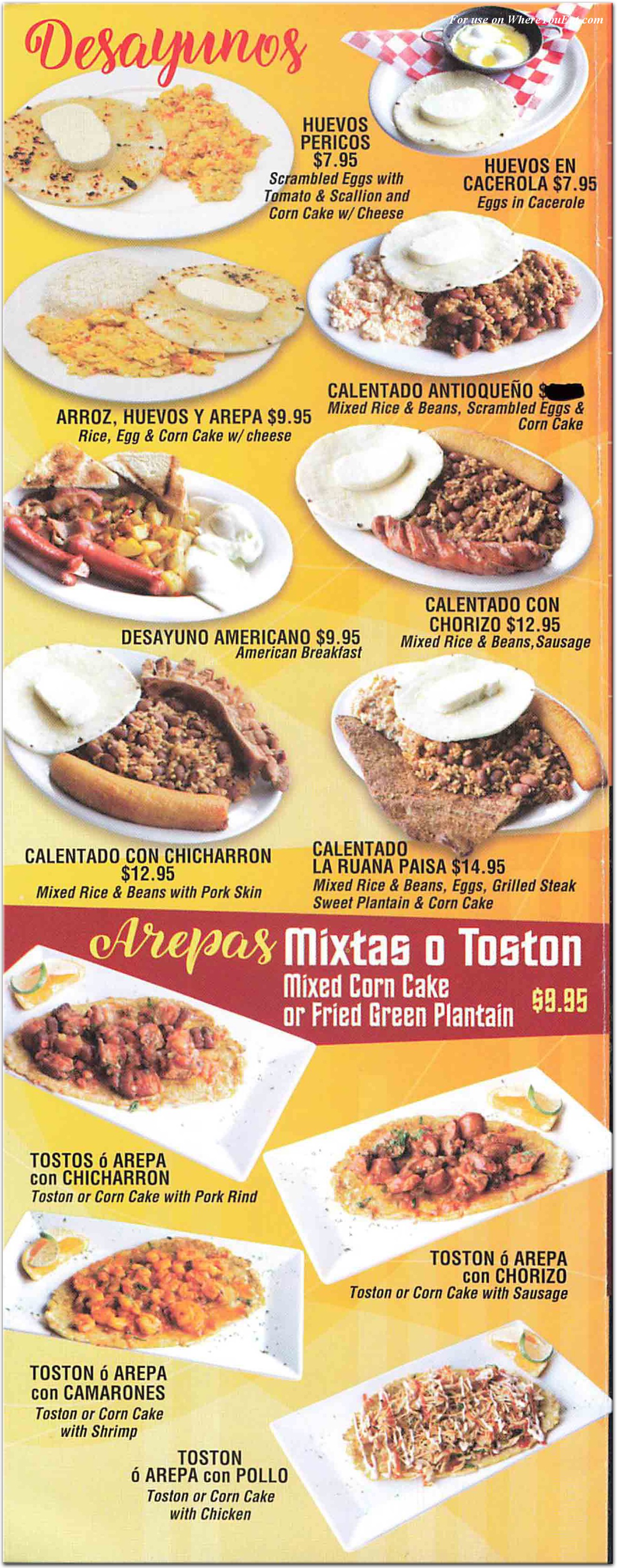 menu image