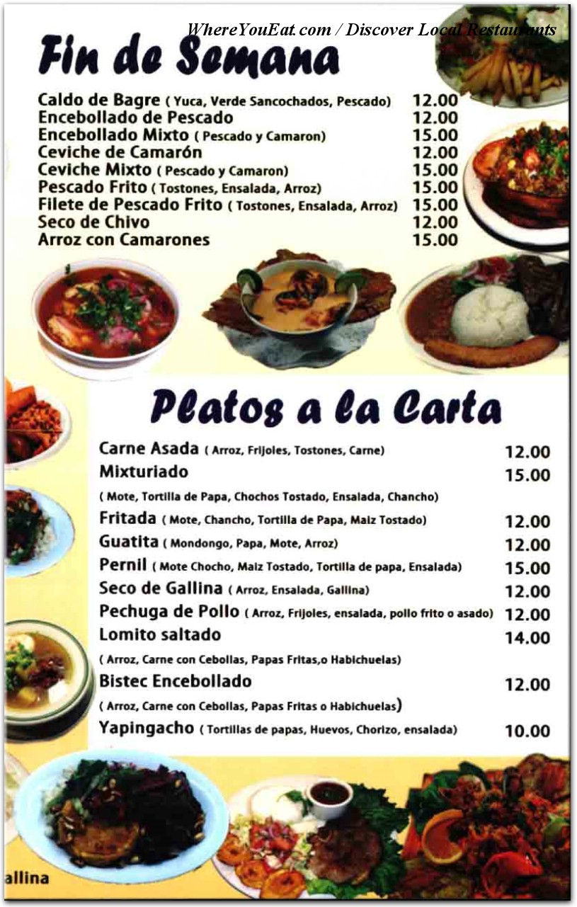 menu image