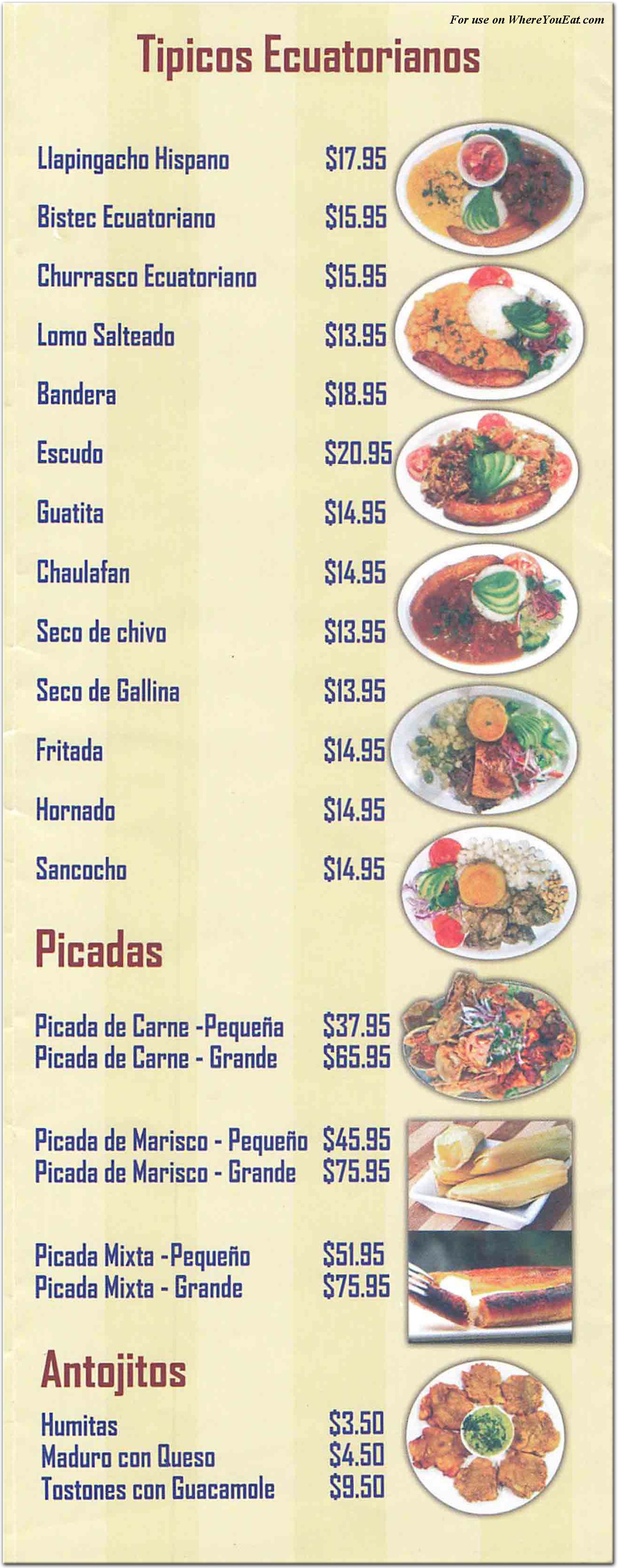 menu image