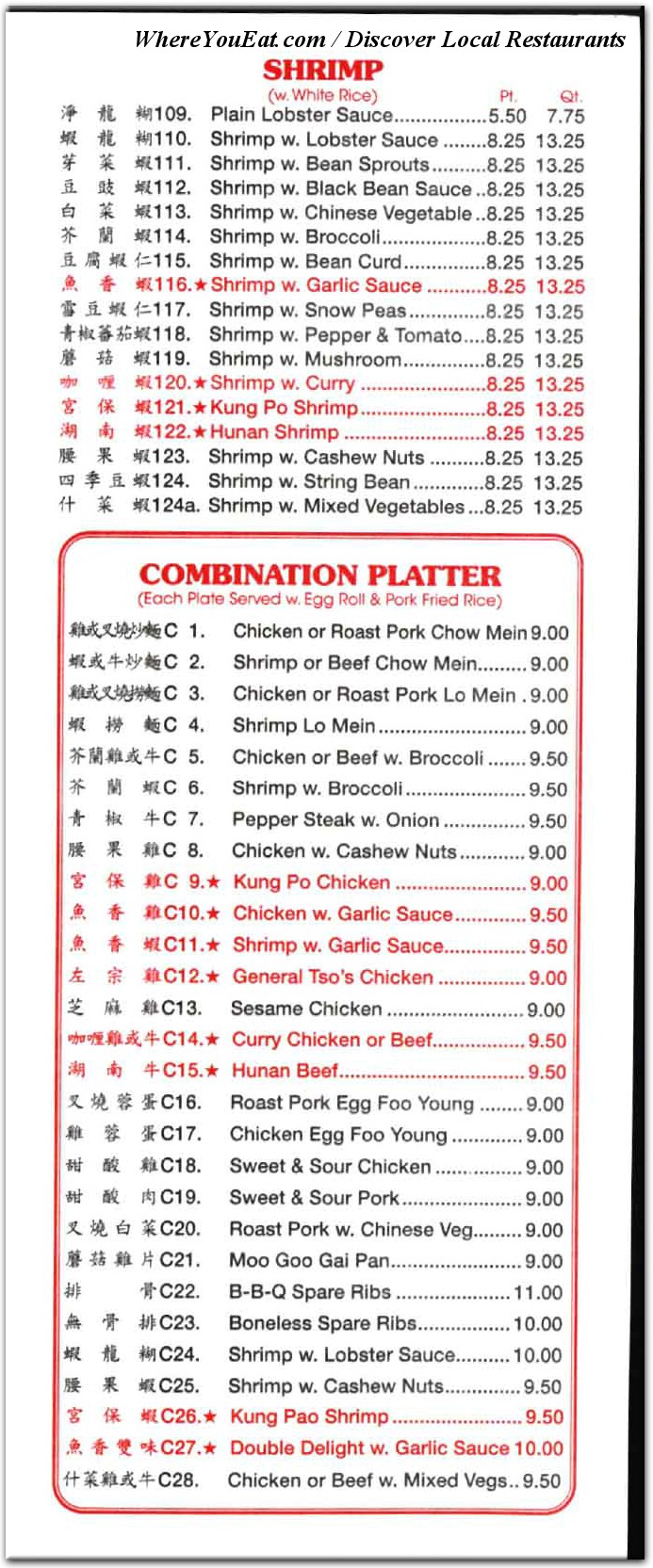 menu image