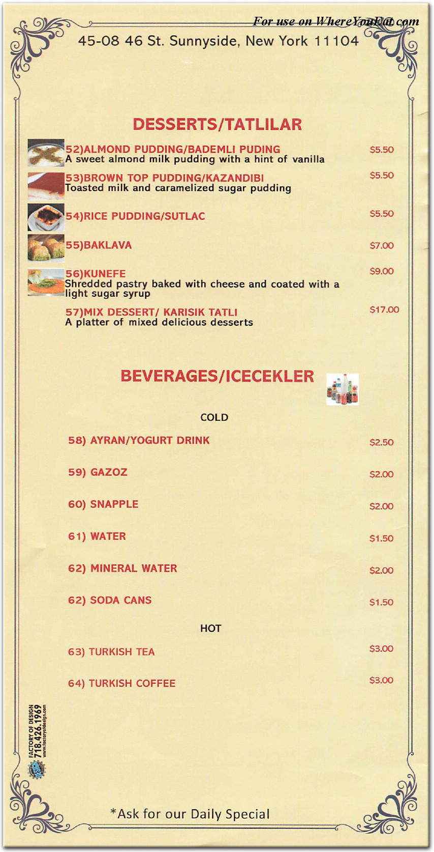 menu image