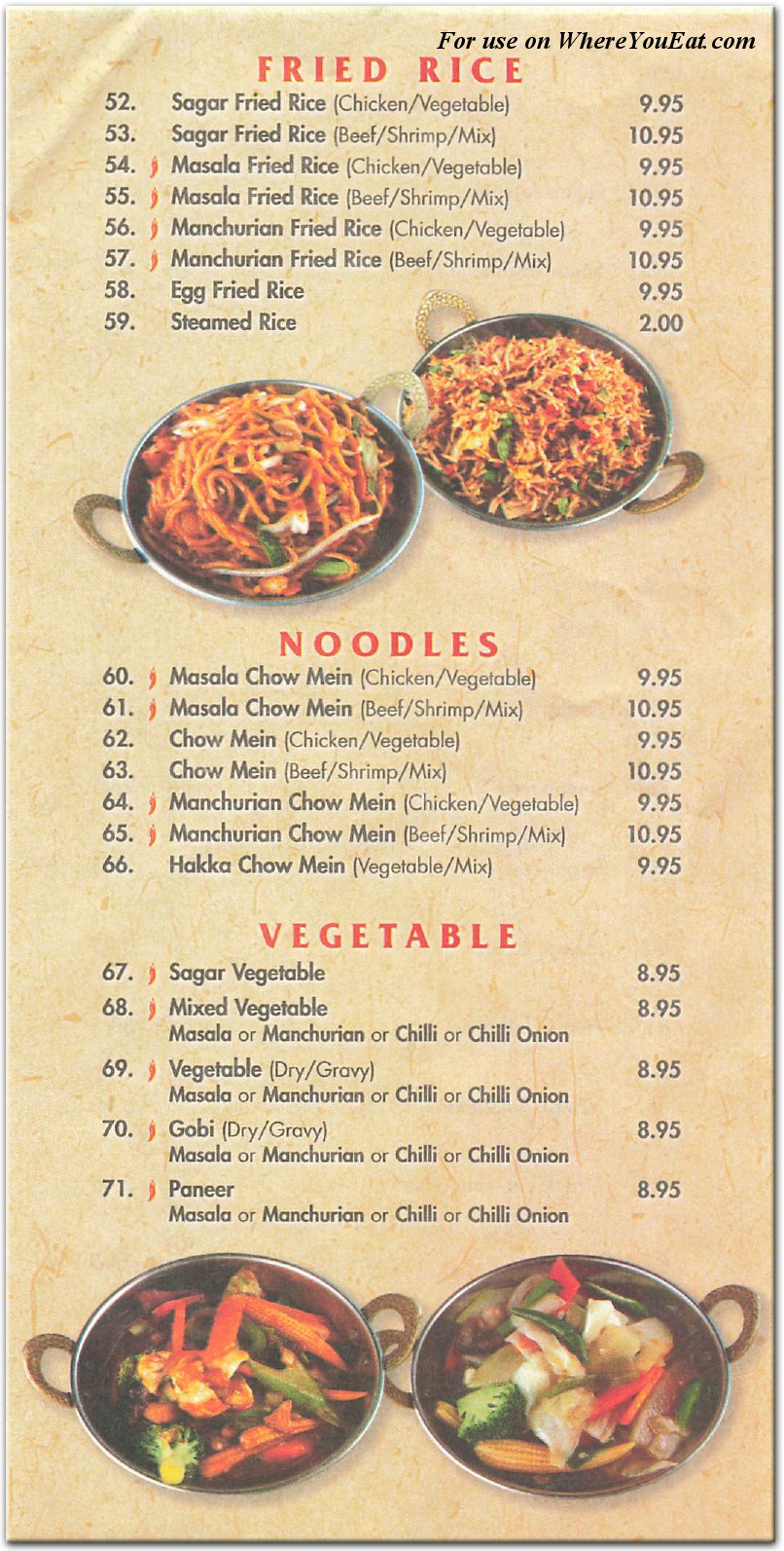 menu image