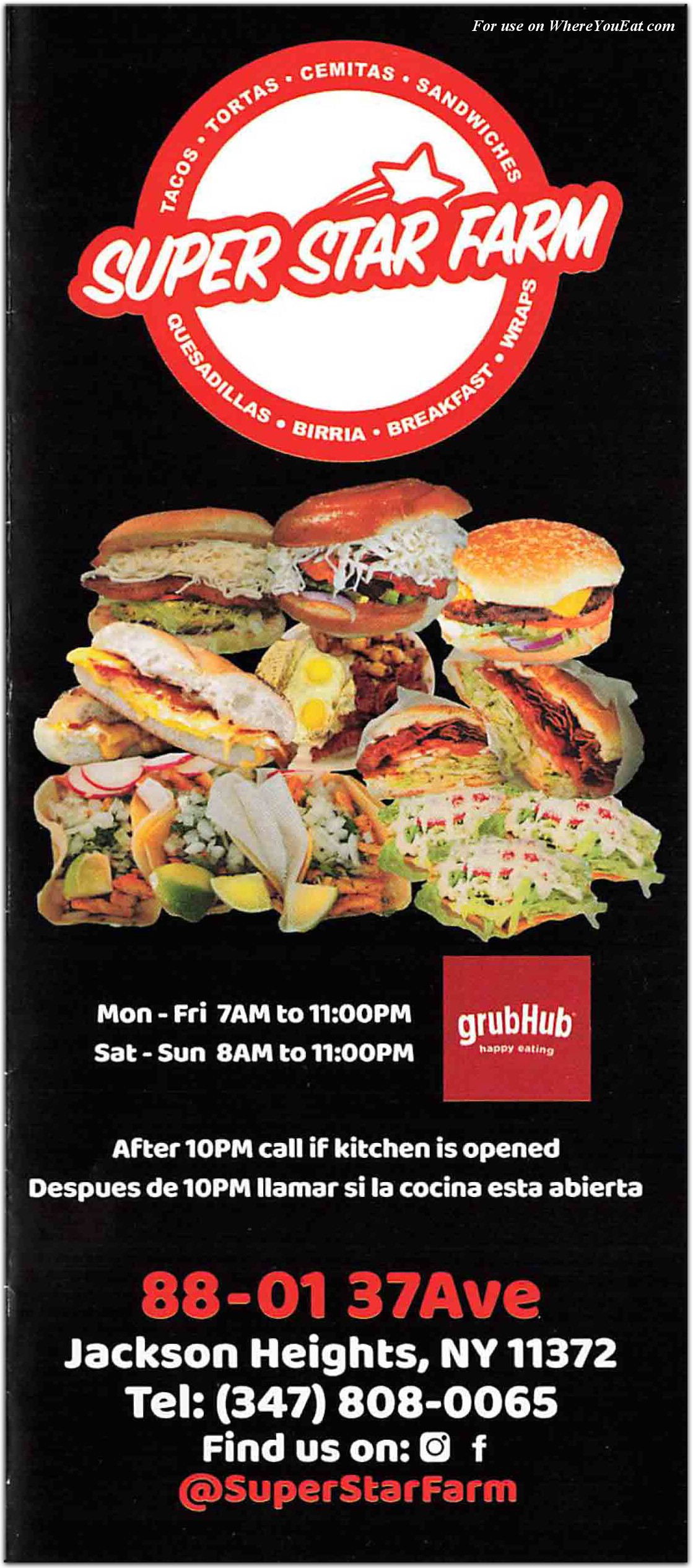 menu image