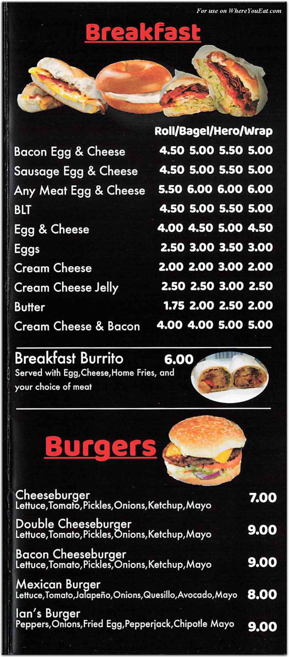 menu image