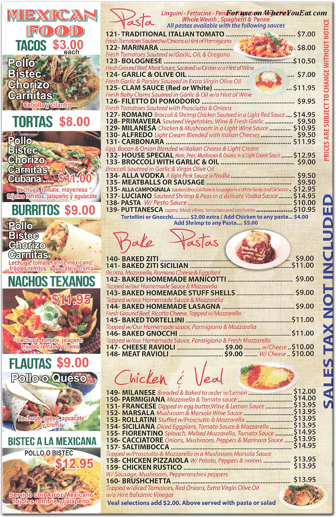 menu image