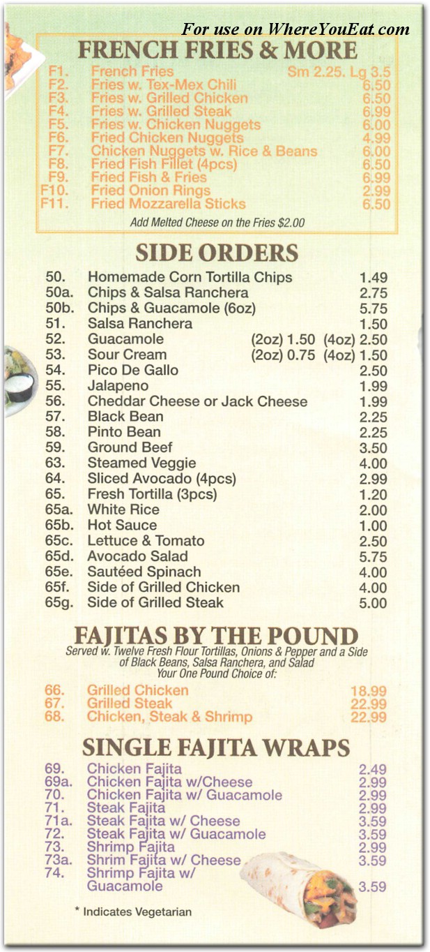 menu image