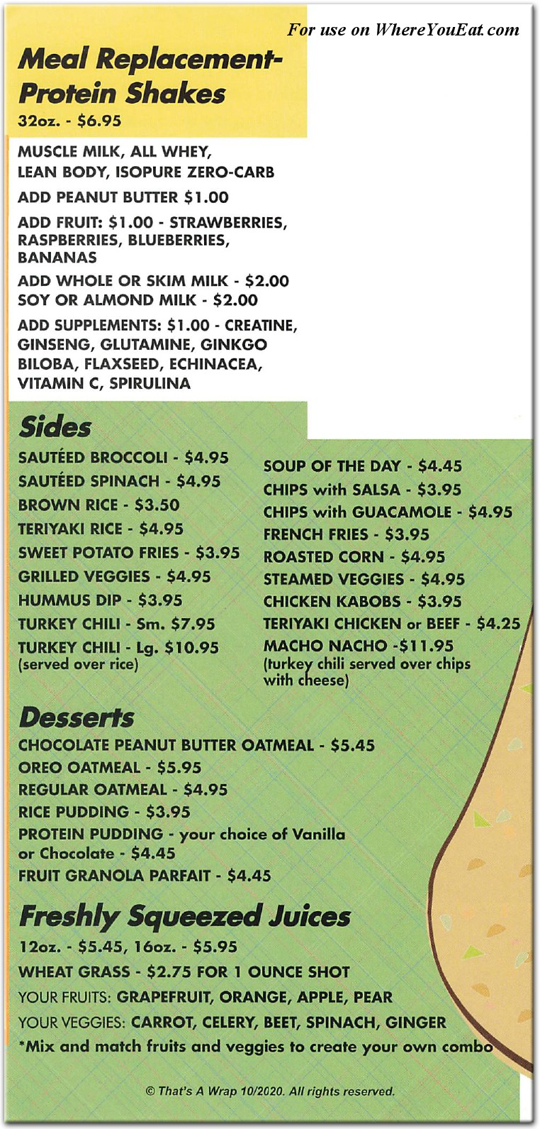 menu image