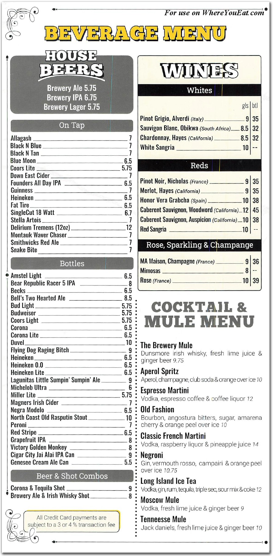 menu image