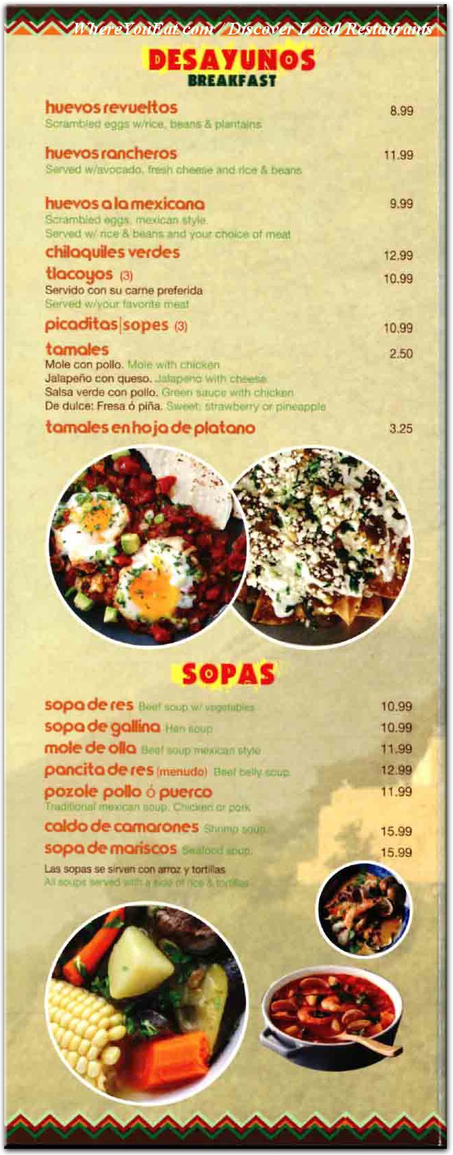 menu image