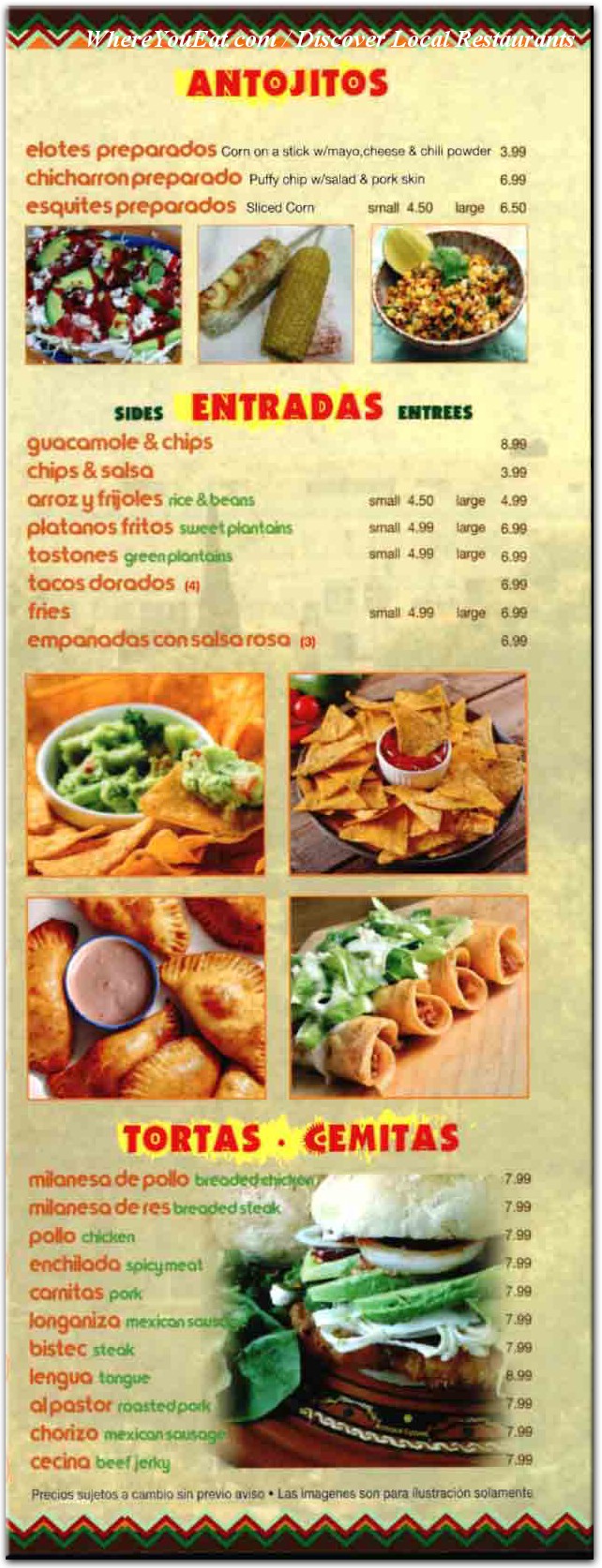 menu image