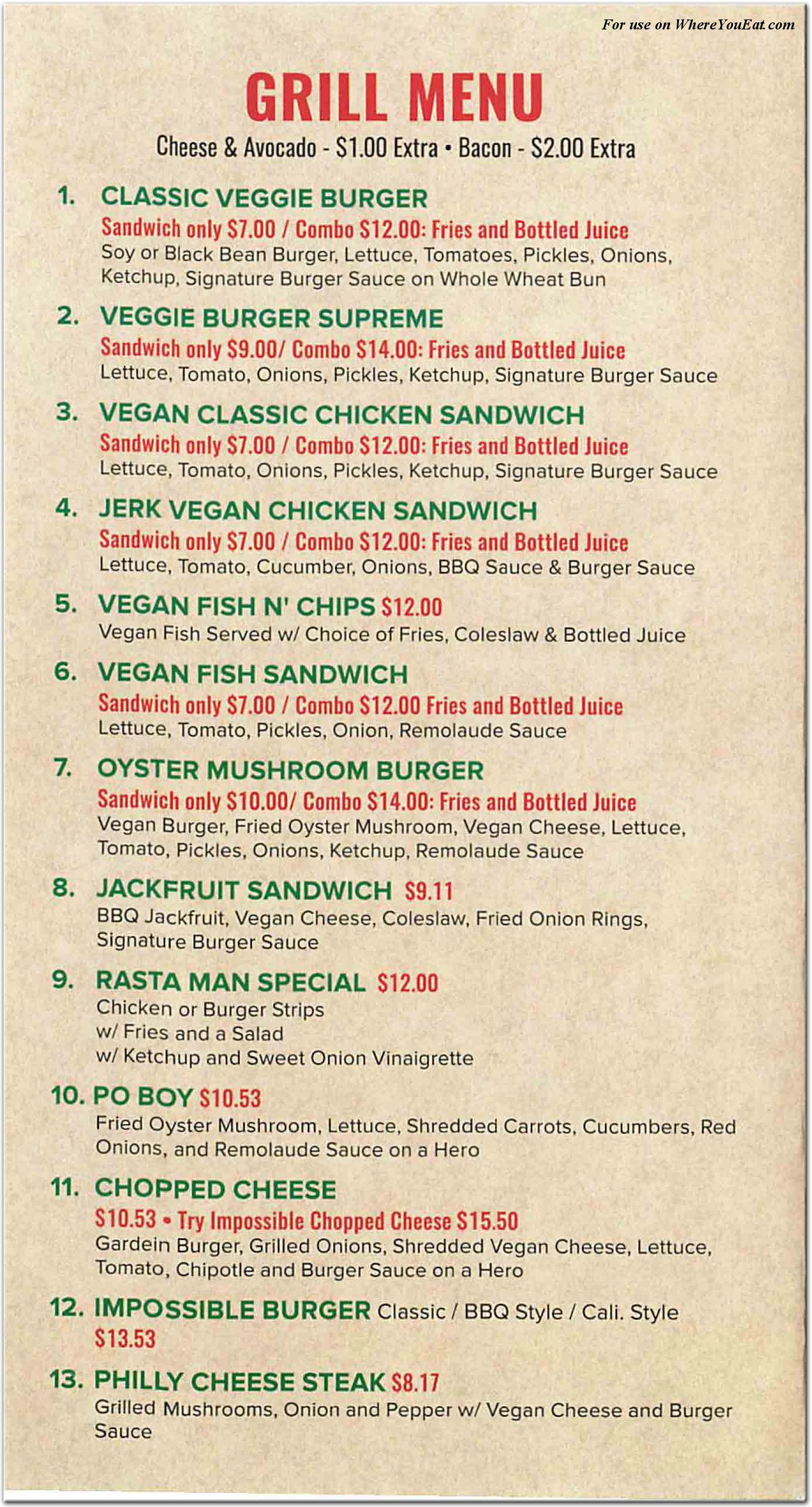 menu image