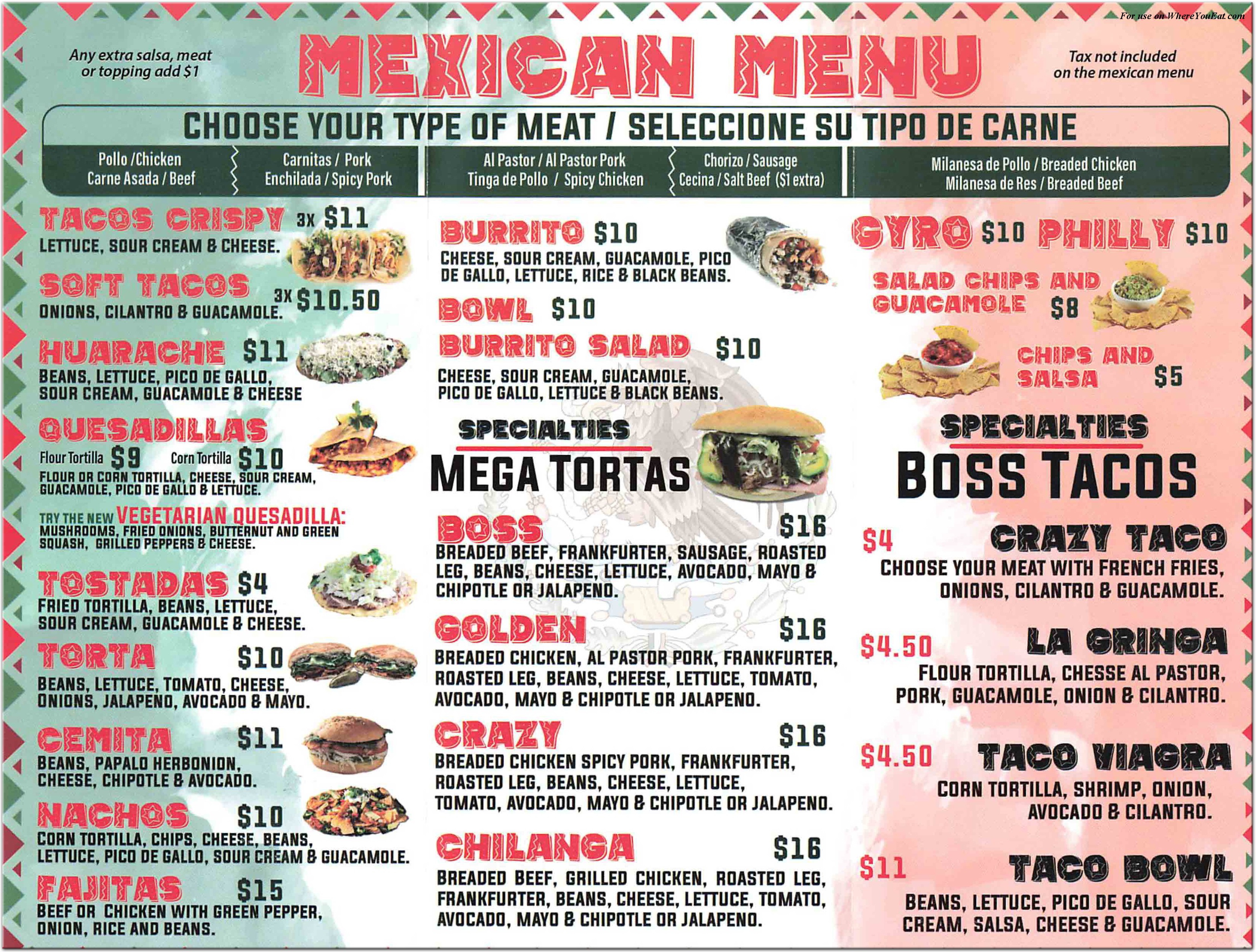 menu image