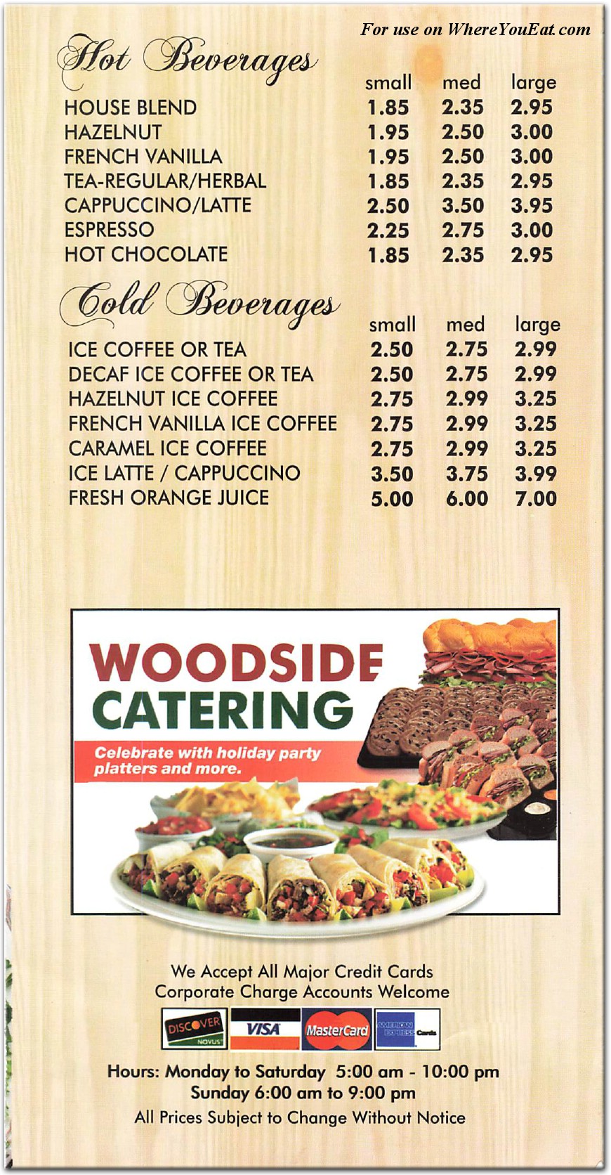 menu image