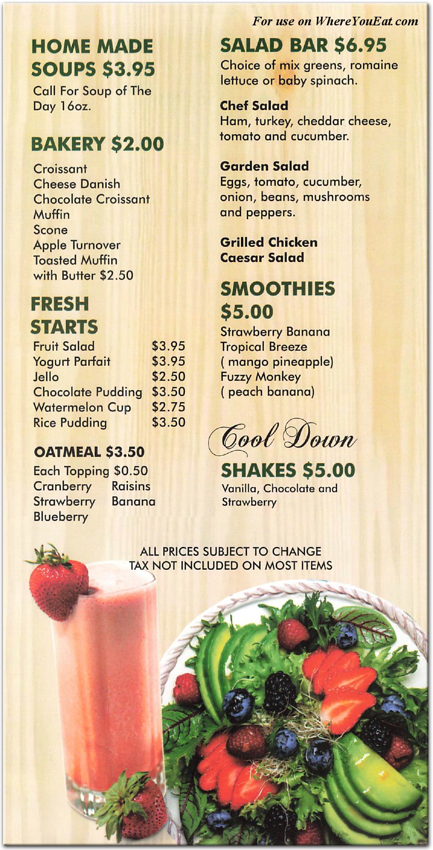 menu image