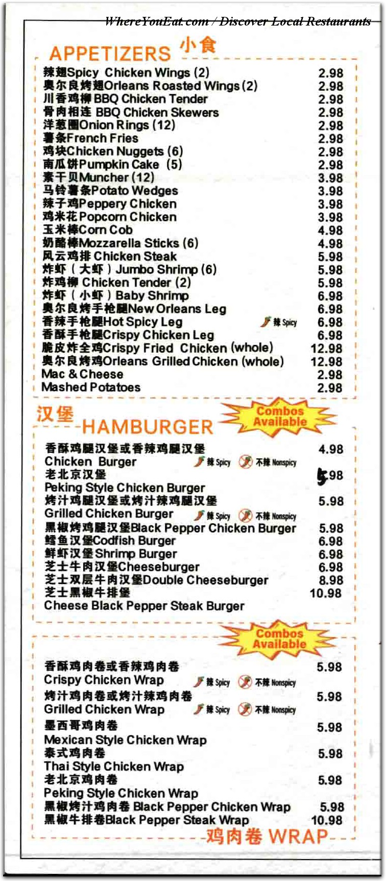 menu image