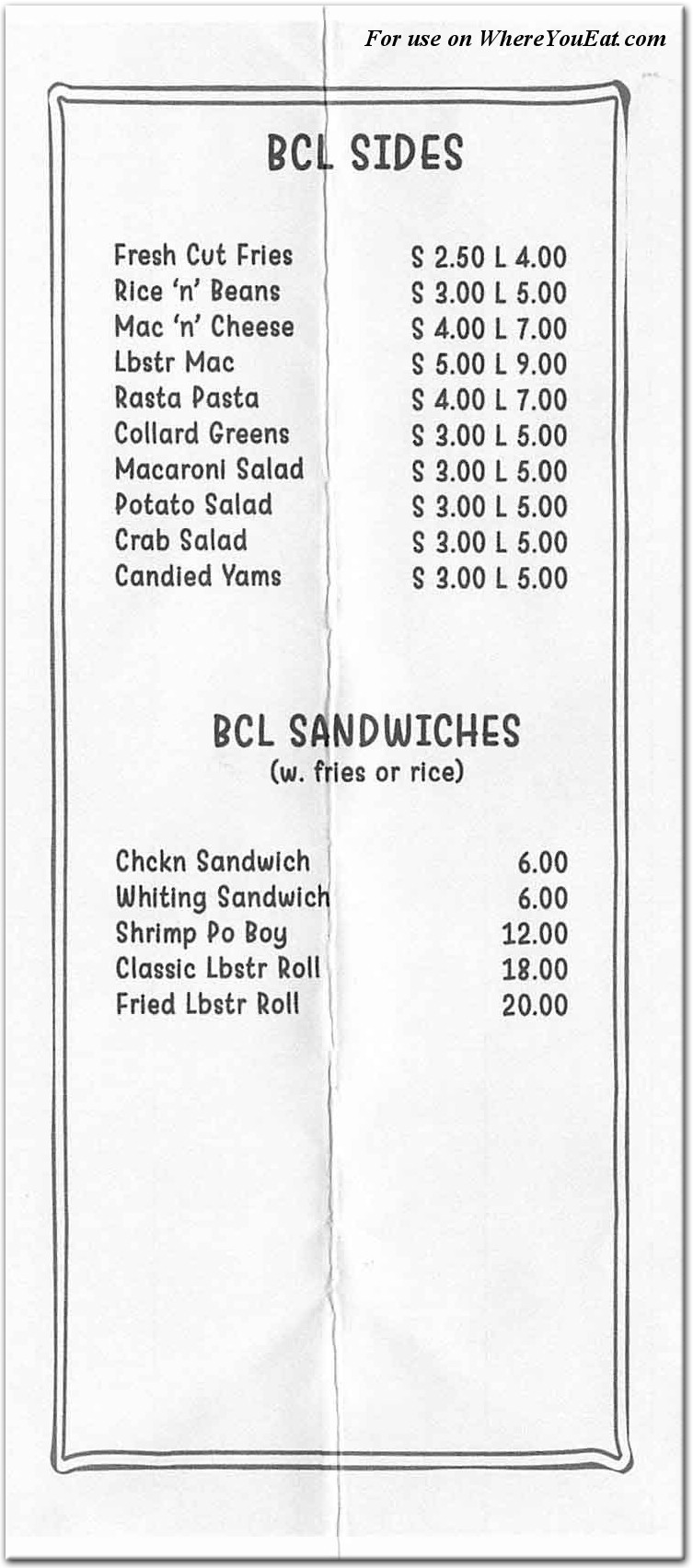 menu image