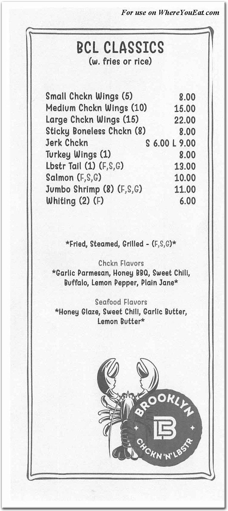 menu image