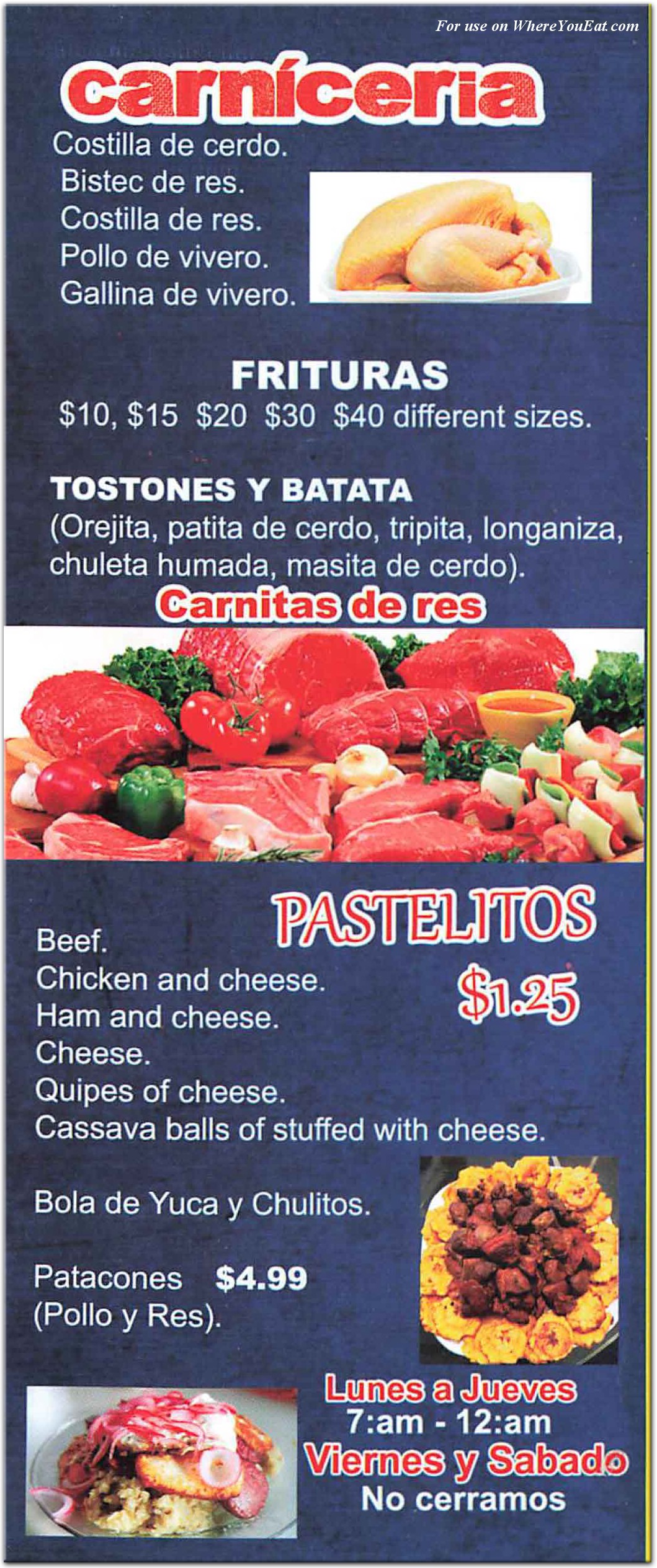 menu image