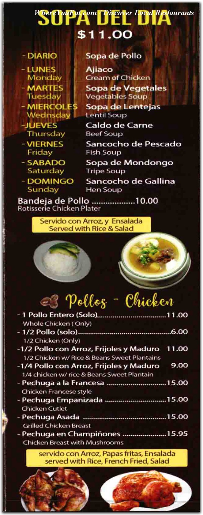 menu image