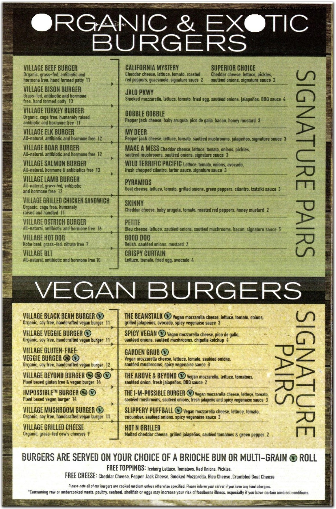 menu image