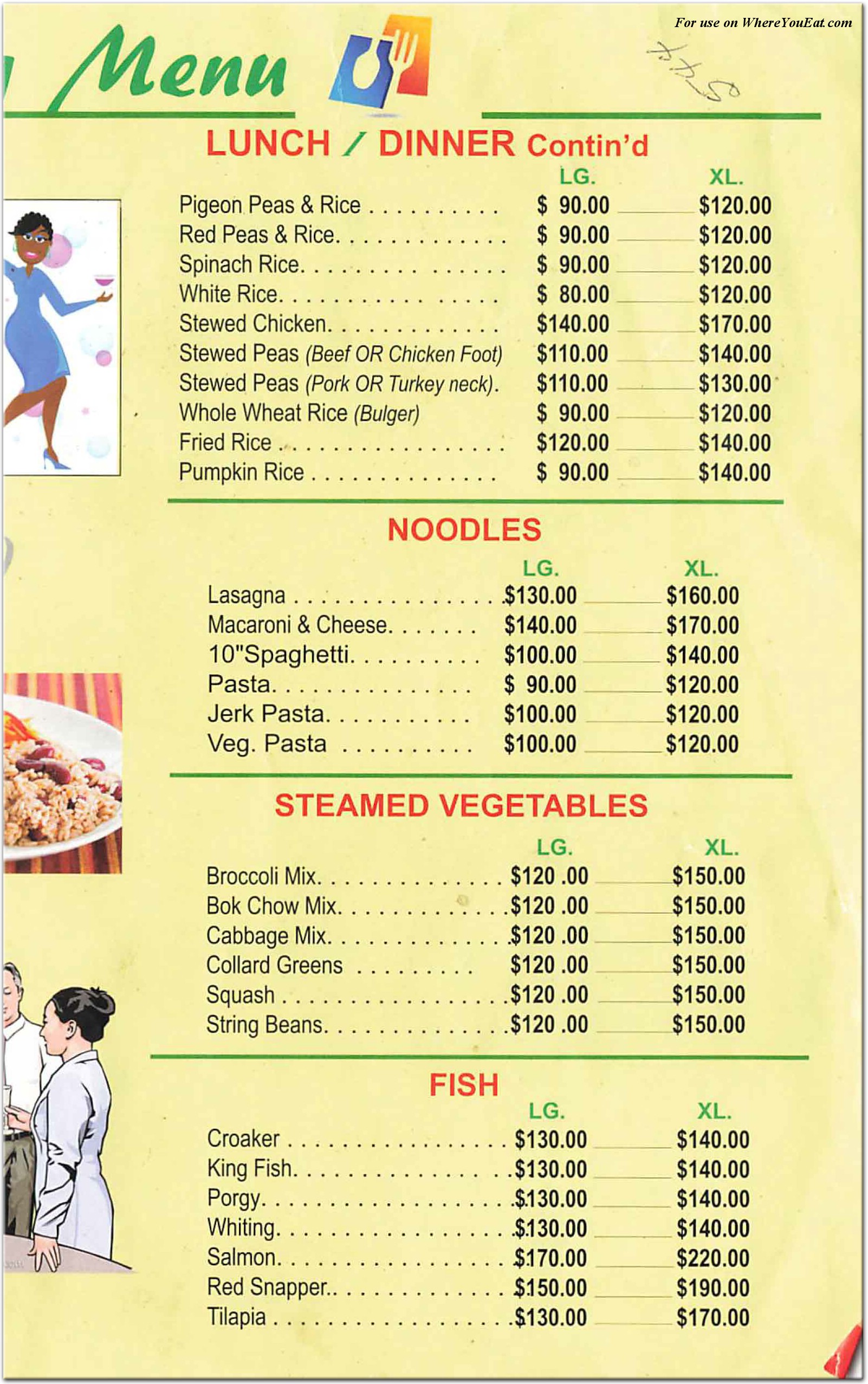 menu image