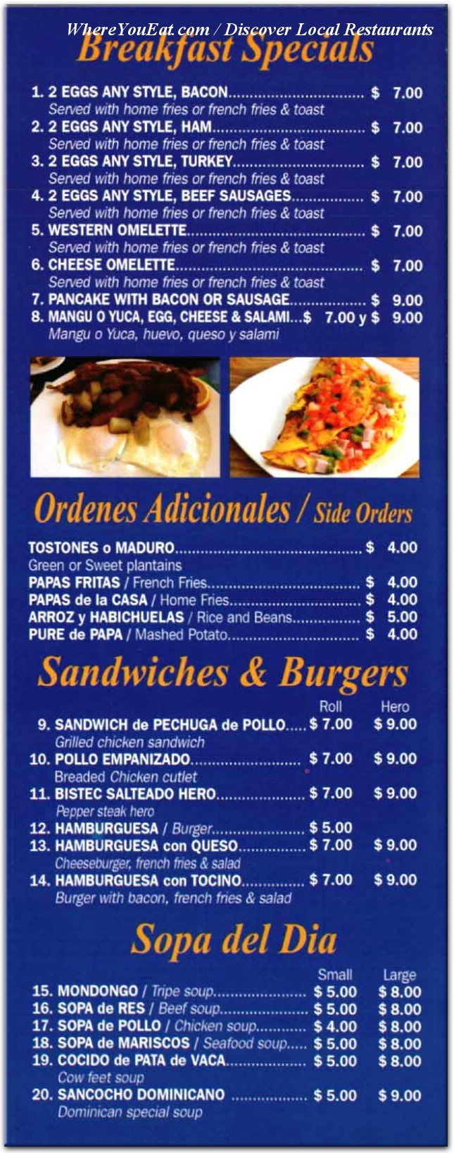 menu image