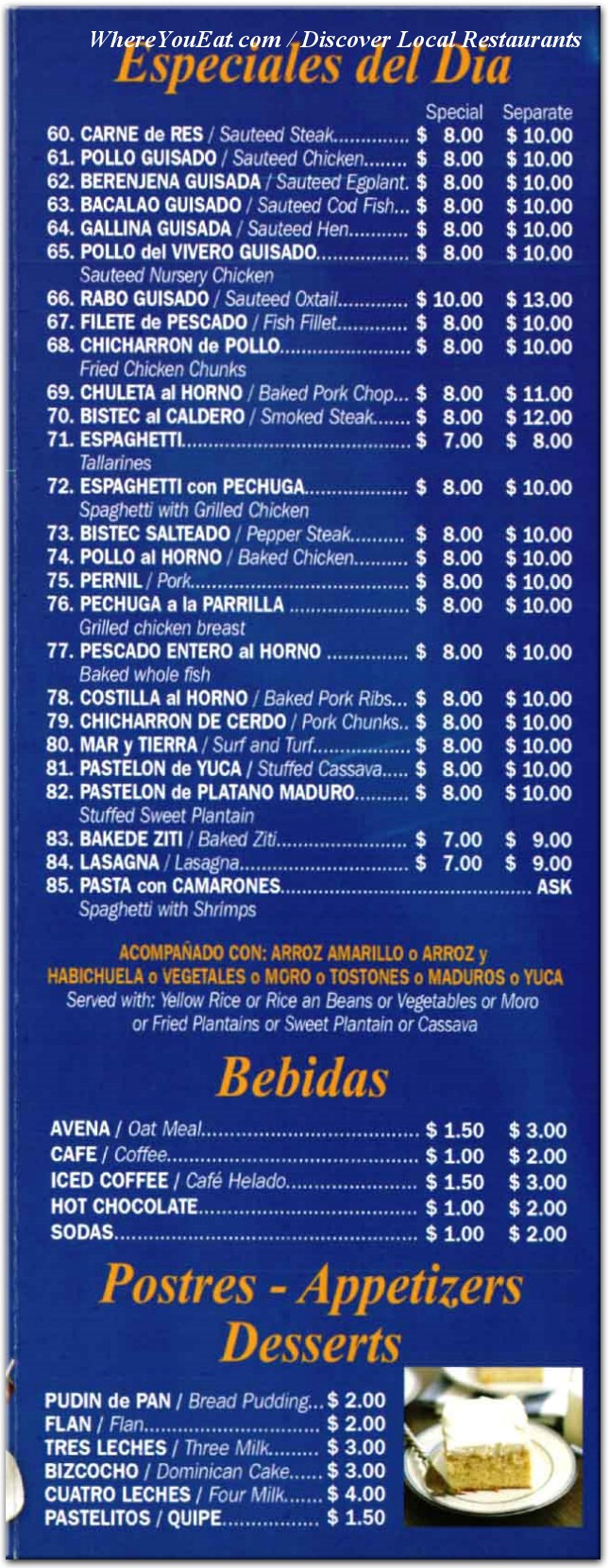 menu image