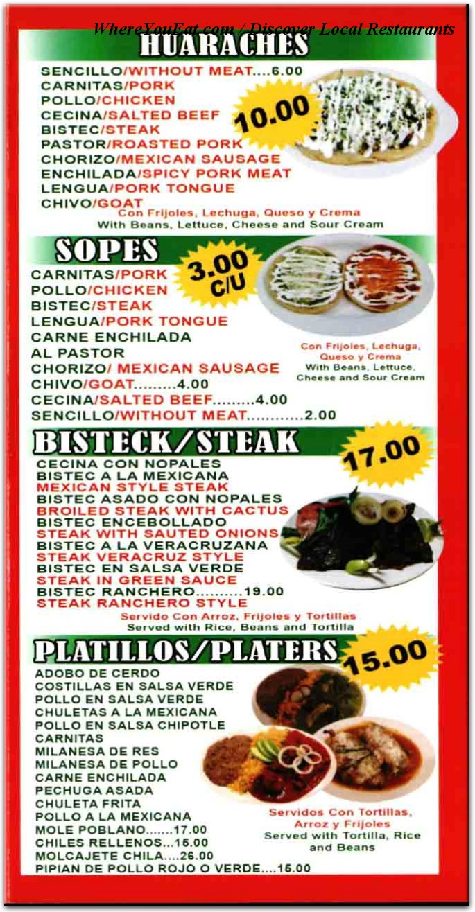 menu image