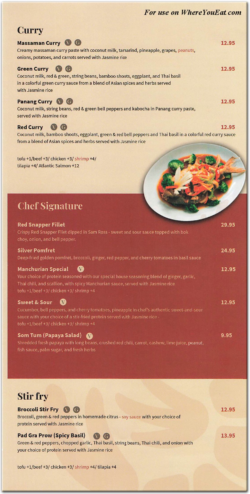 menu image