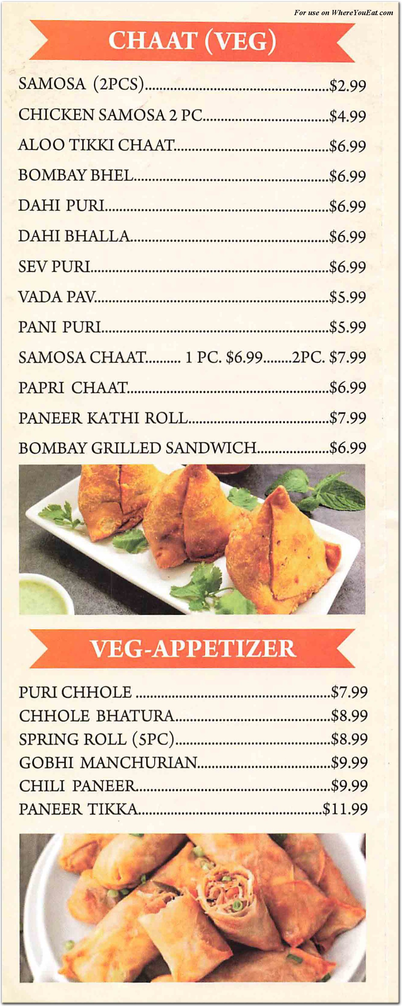 menu image