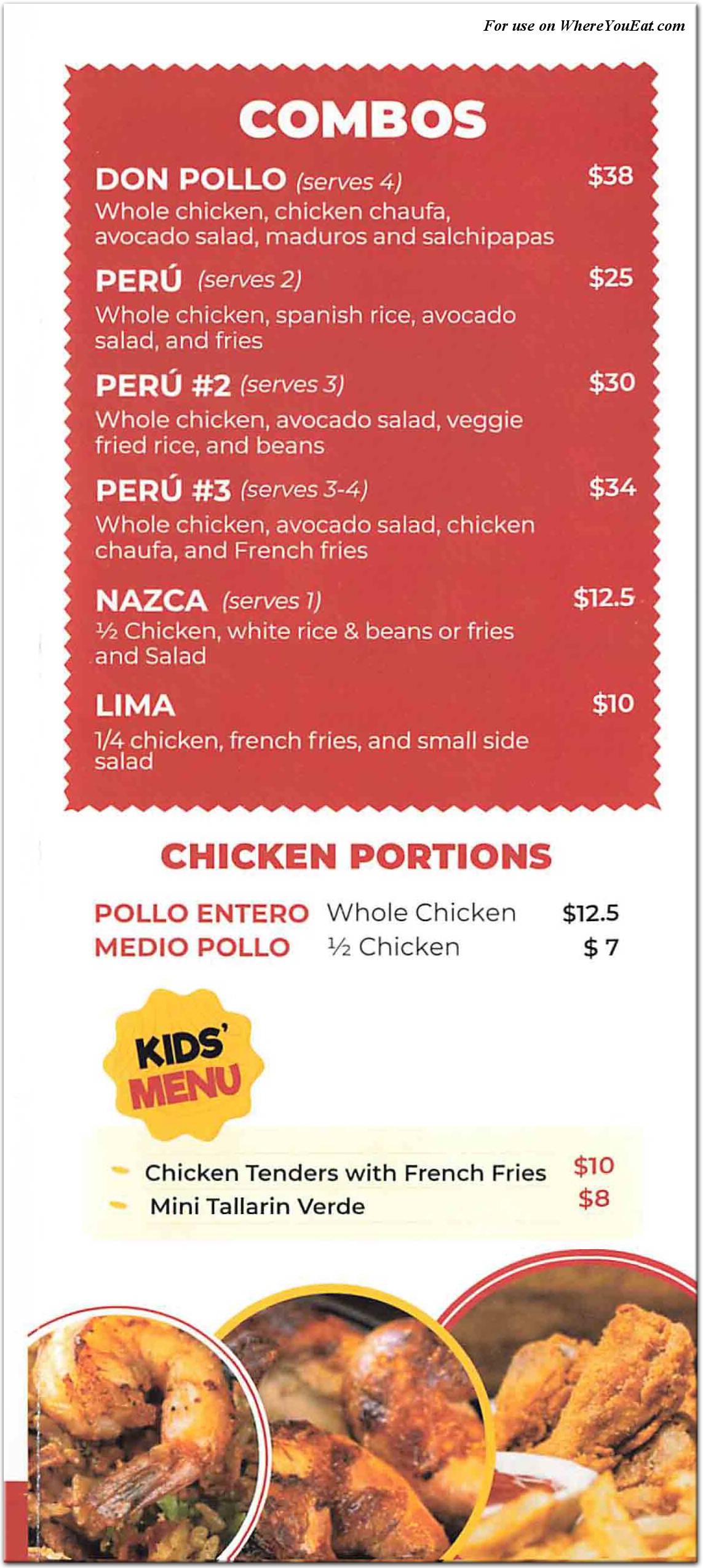 menu image