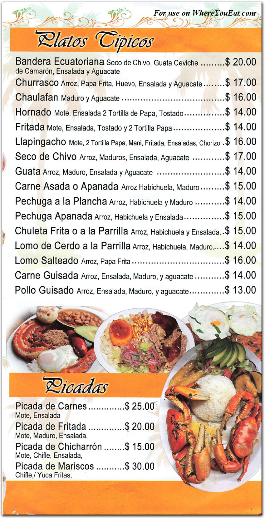 menu image