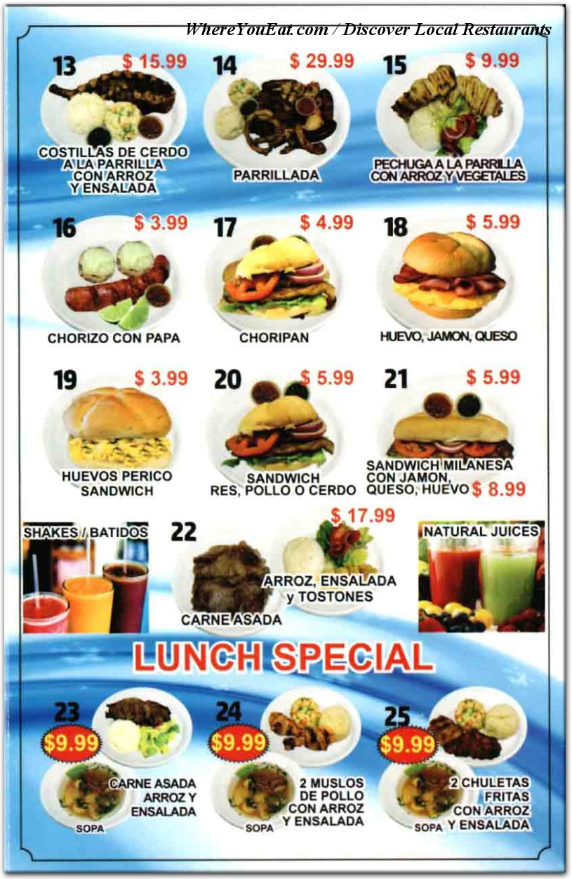 menu image
