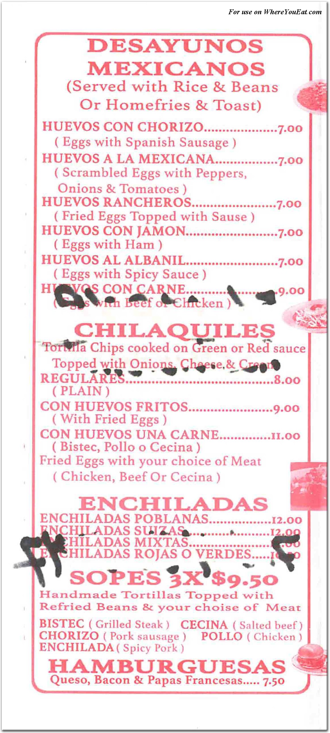 menu image