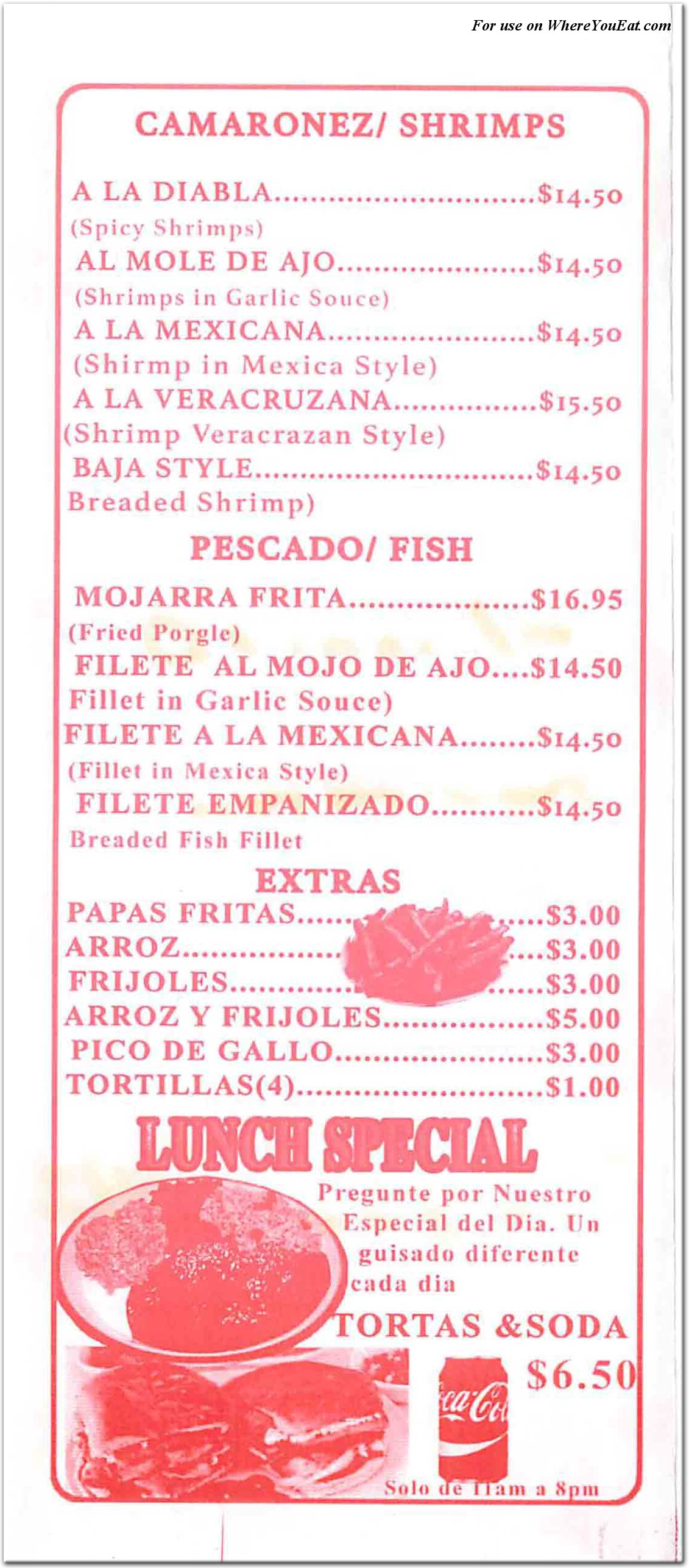 menu image