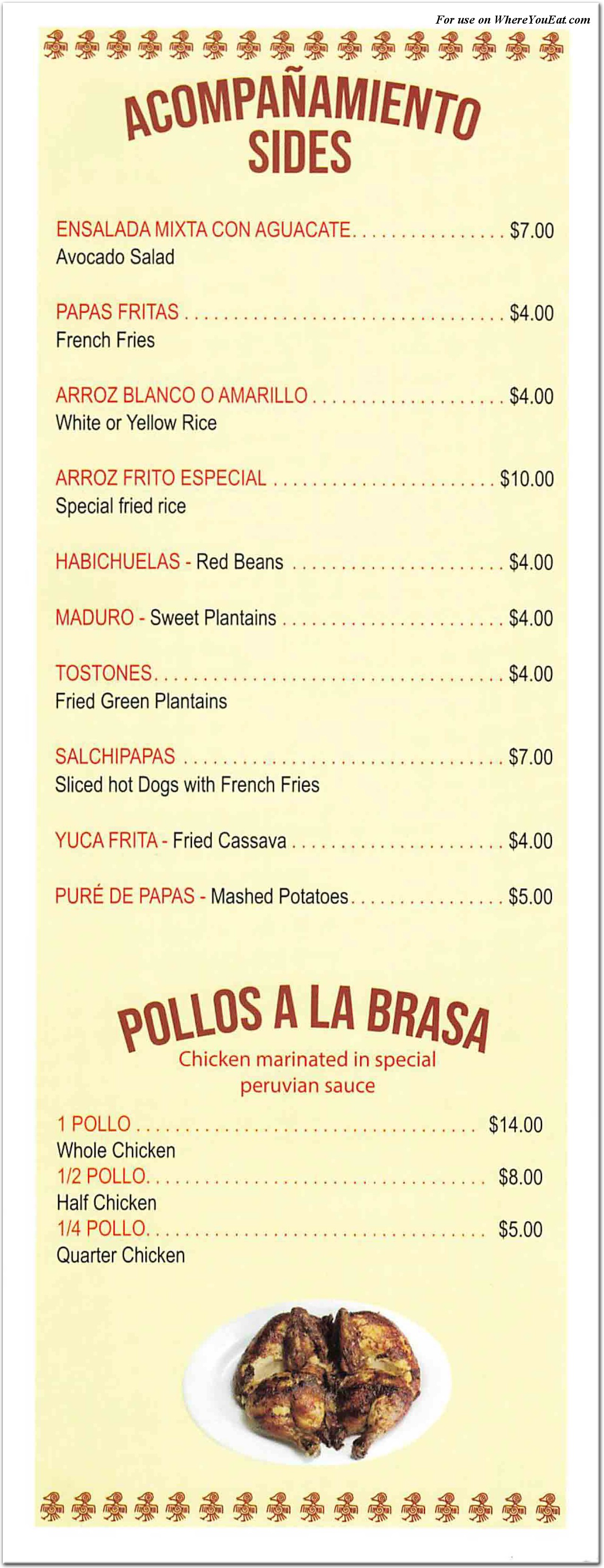 menu image