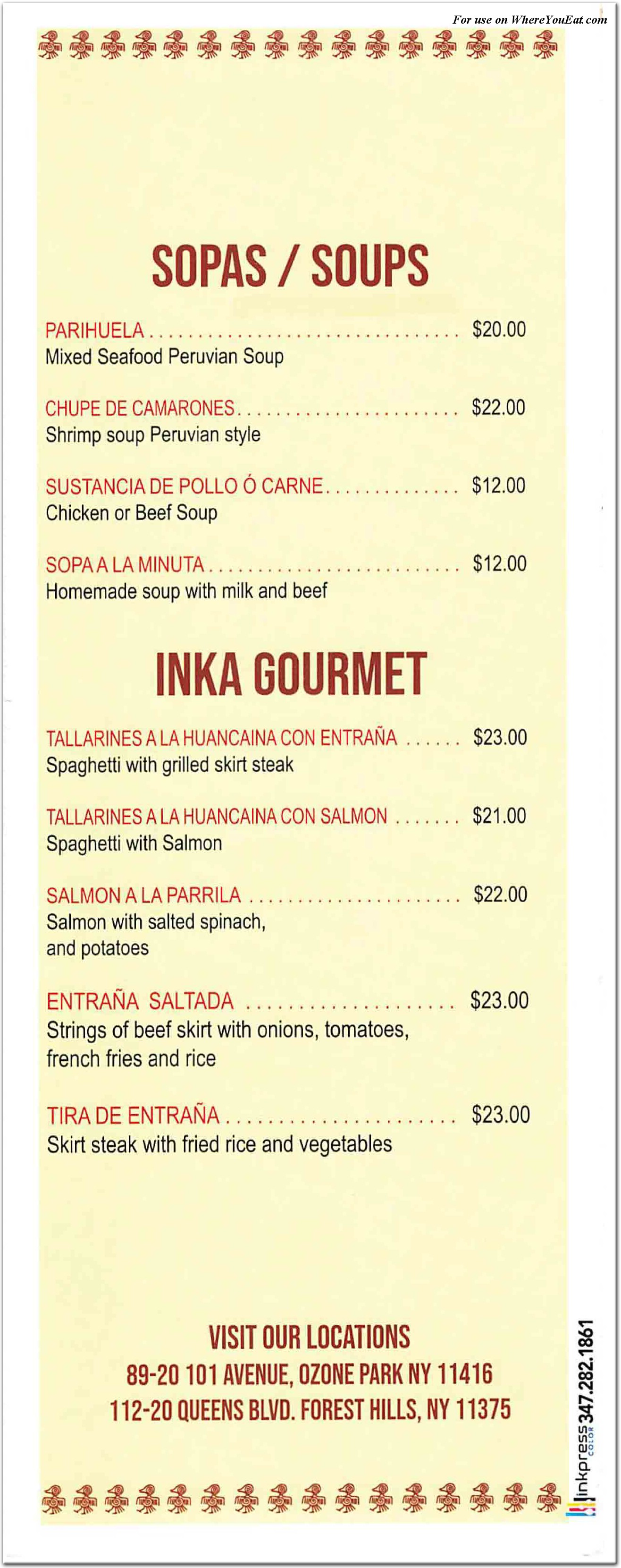 menu image