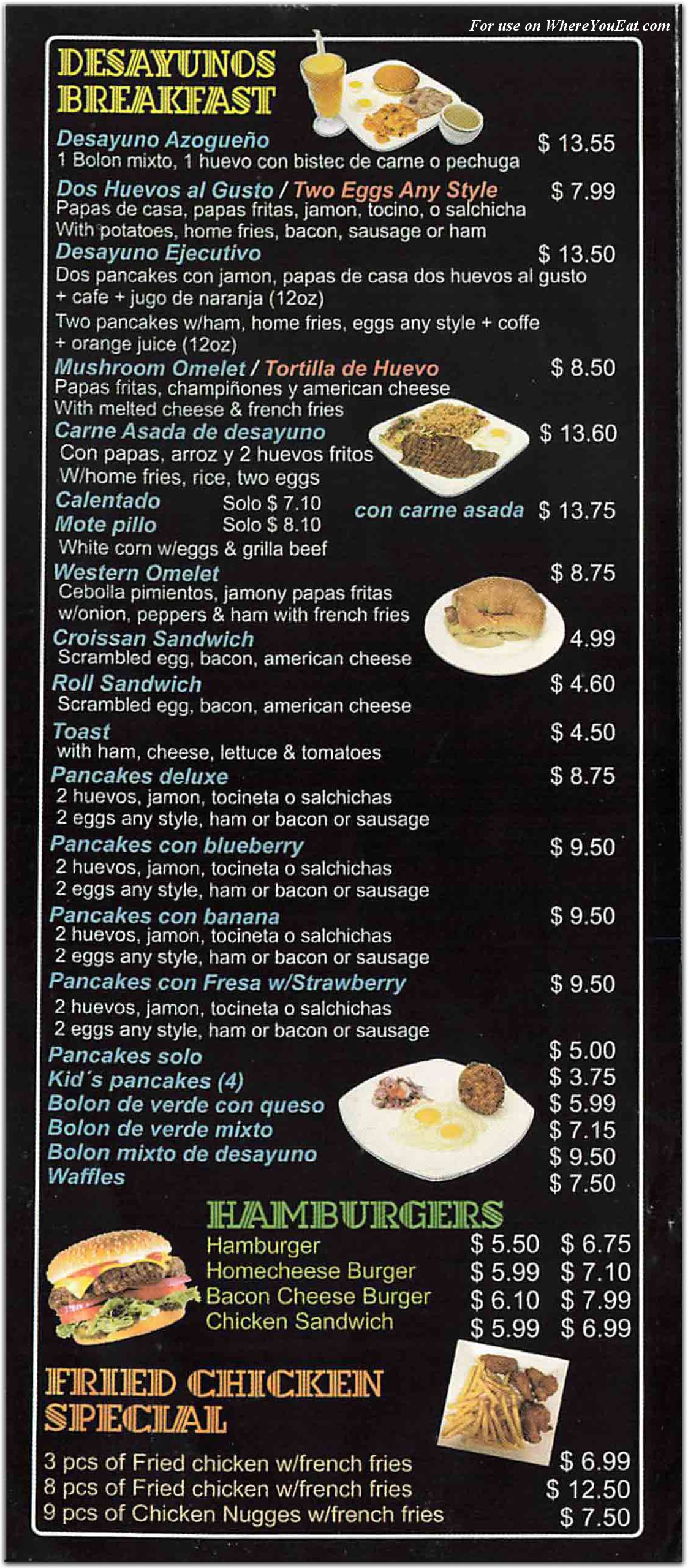 menu image