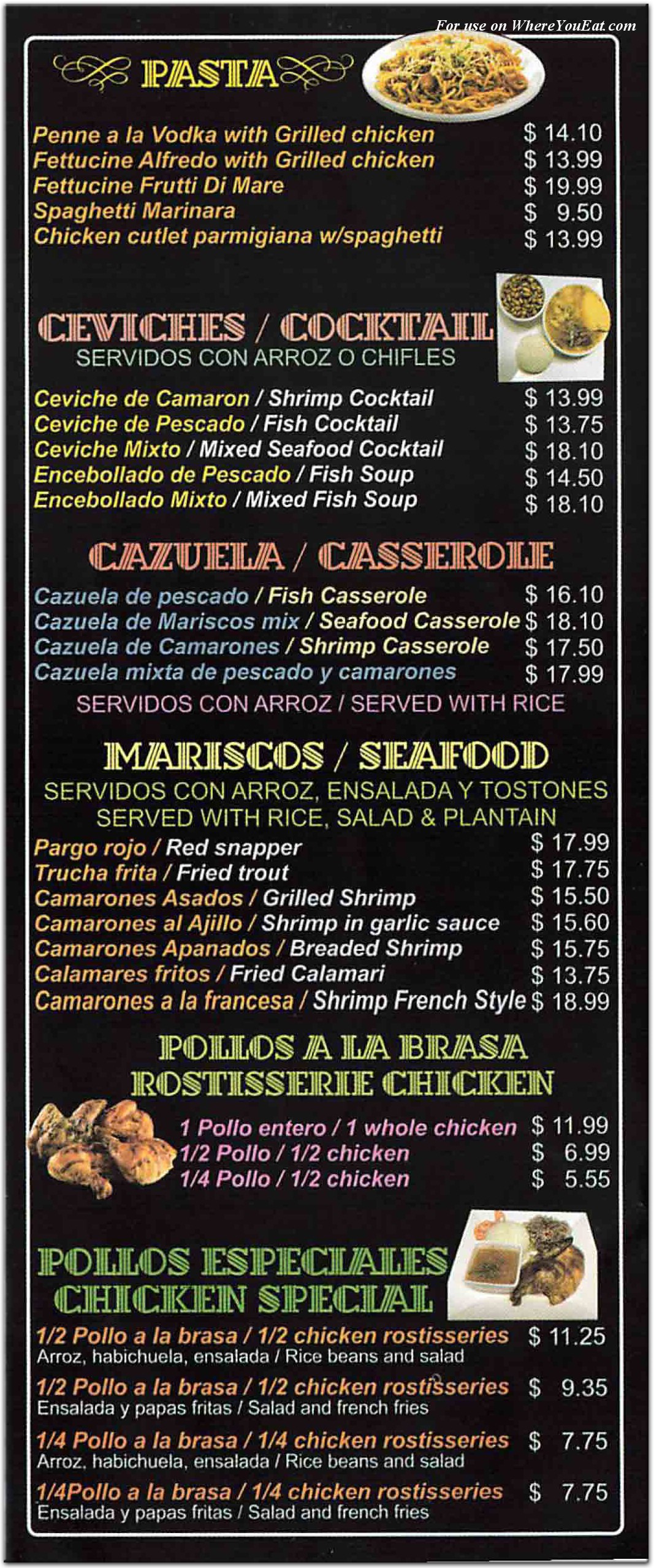 menu image
