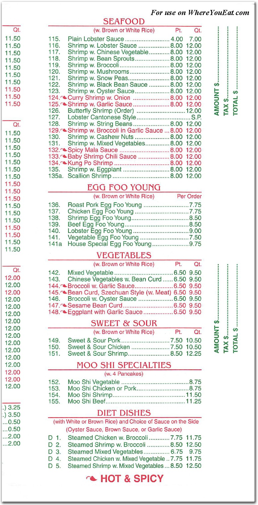 menu image