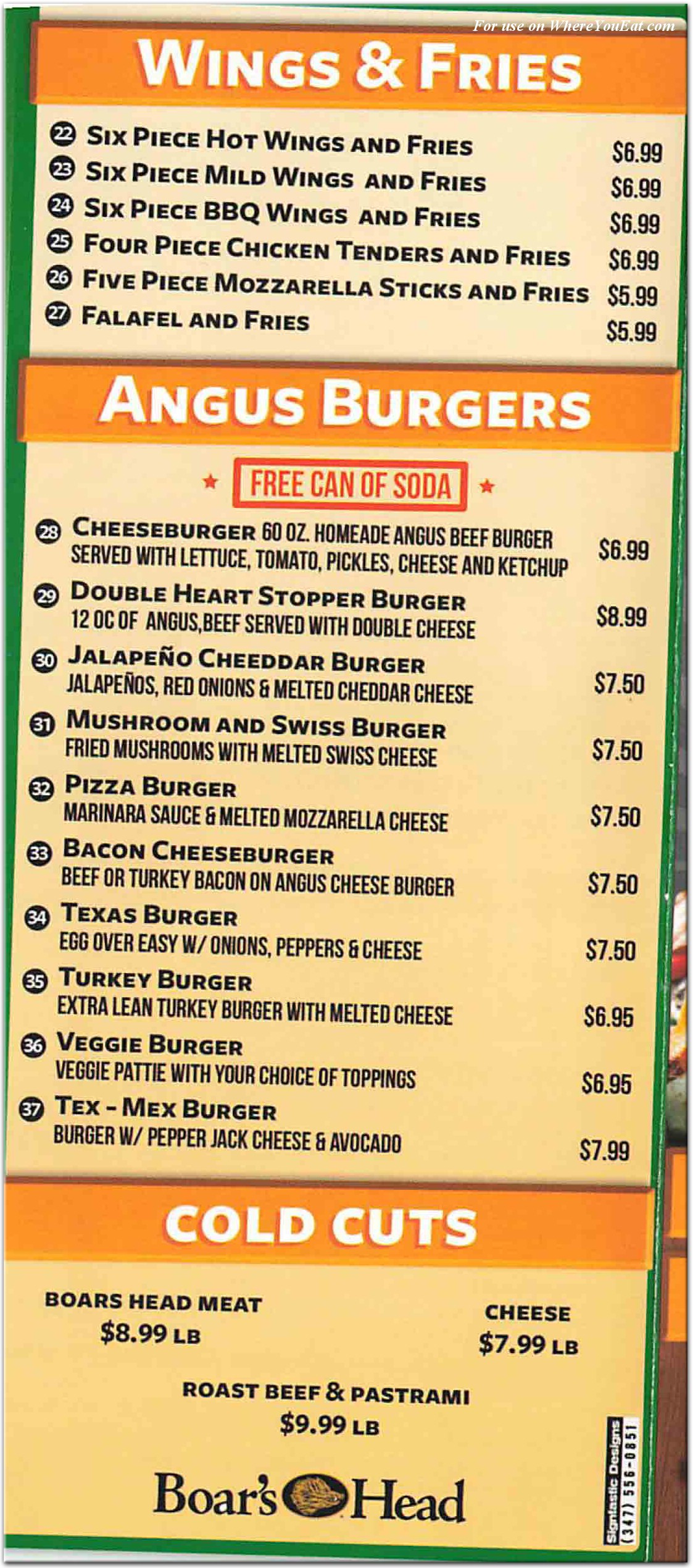 menu image