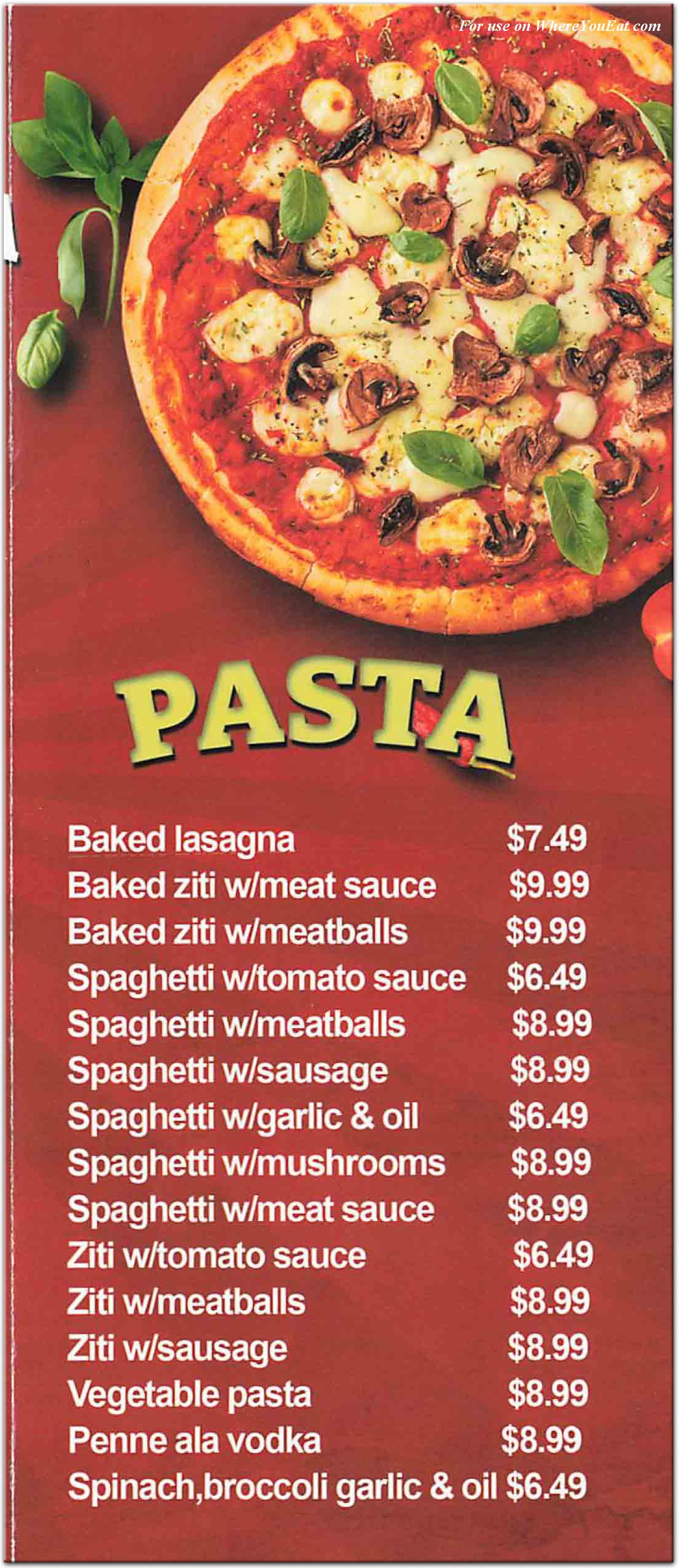 menu image