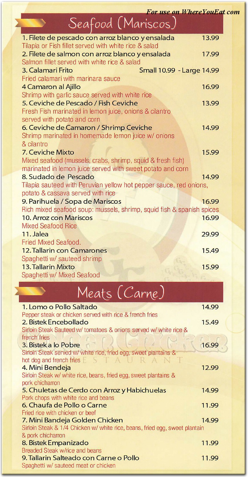 menu image