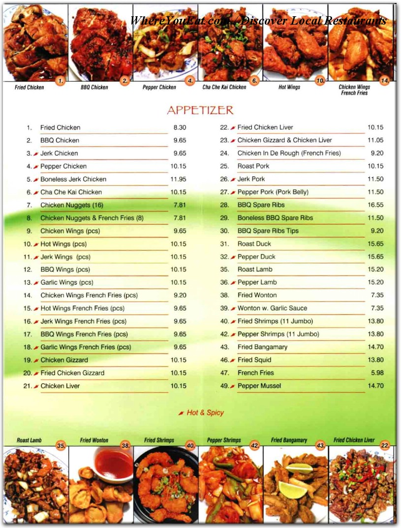 menu image