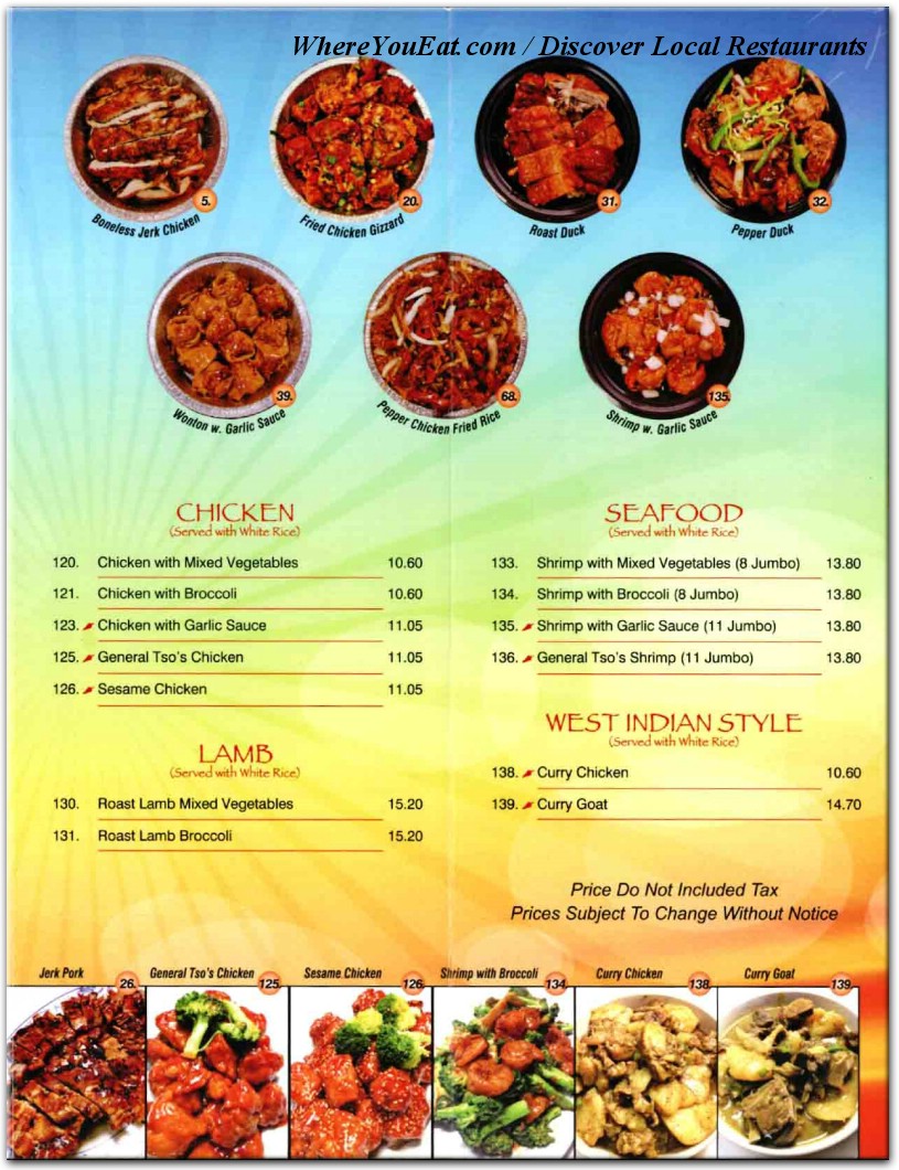 menu image