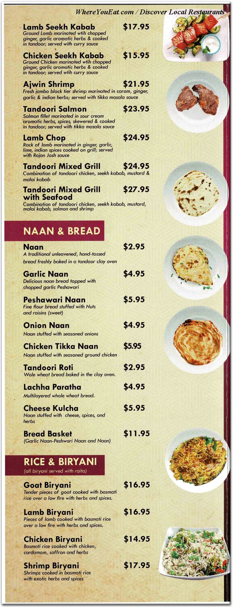 menu image