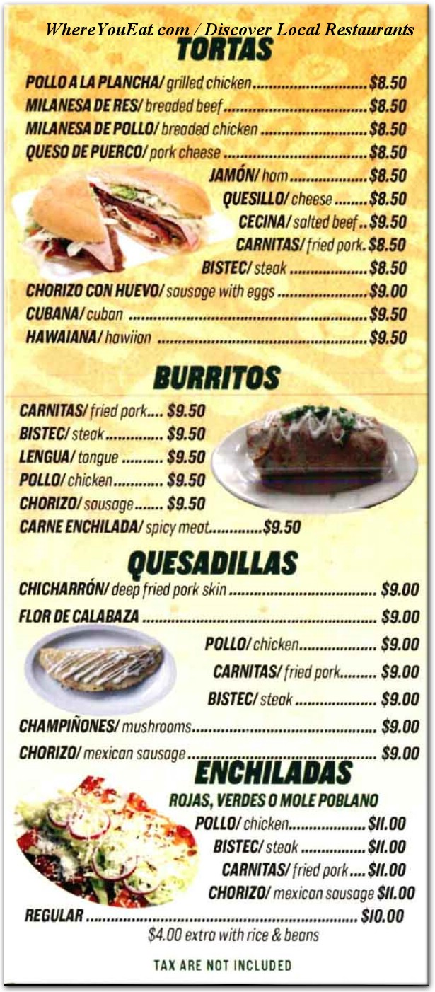 menu image